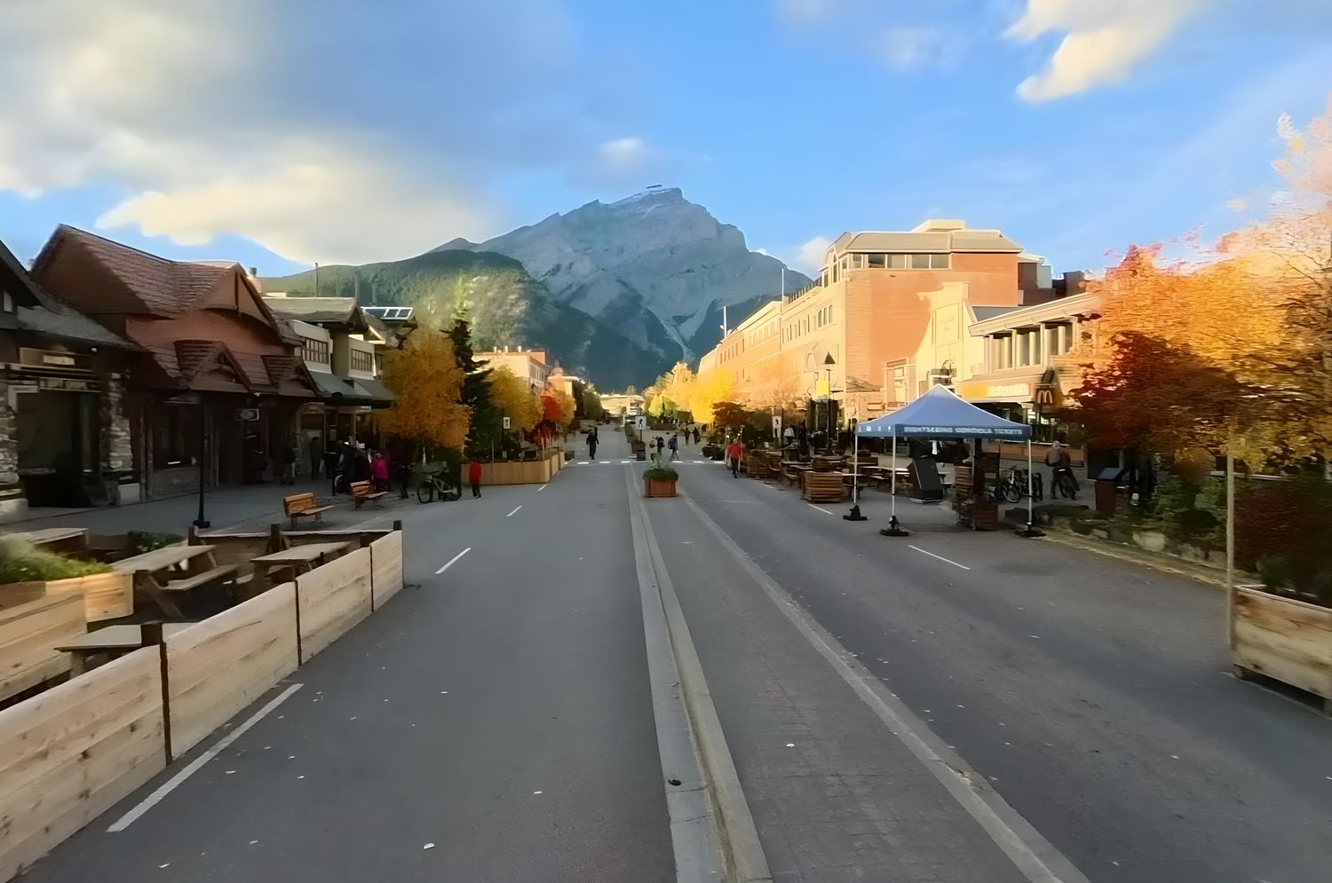 Banff main street today (Street View)