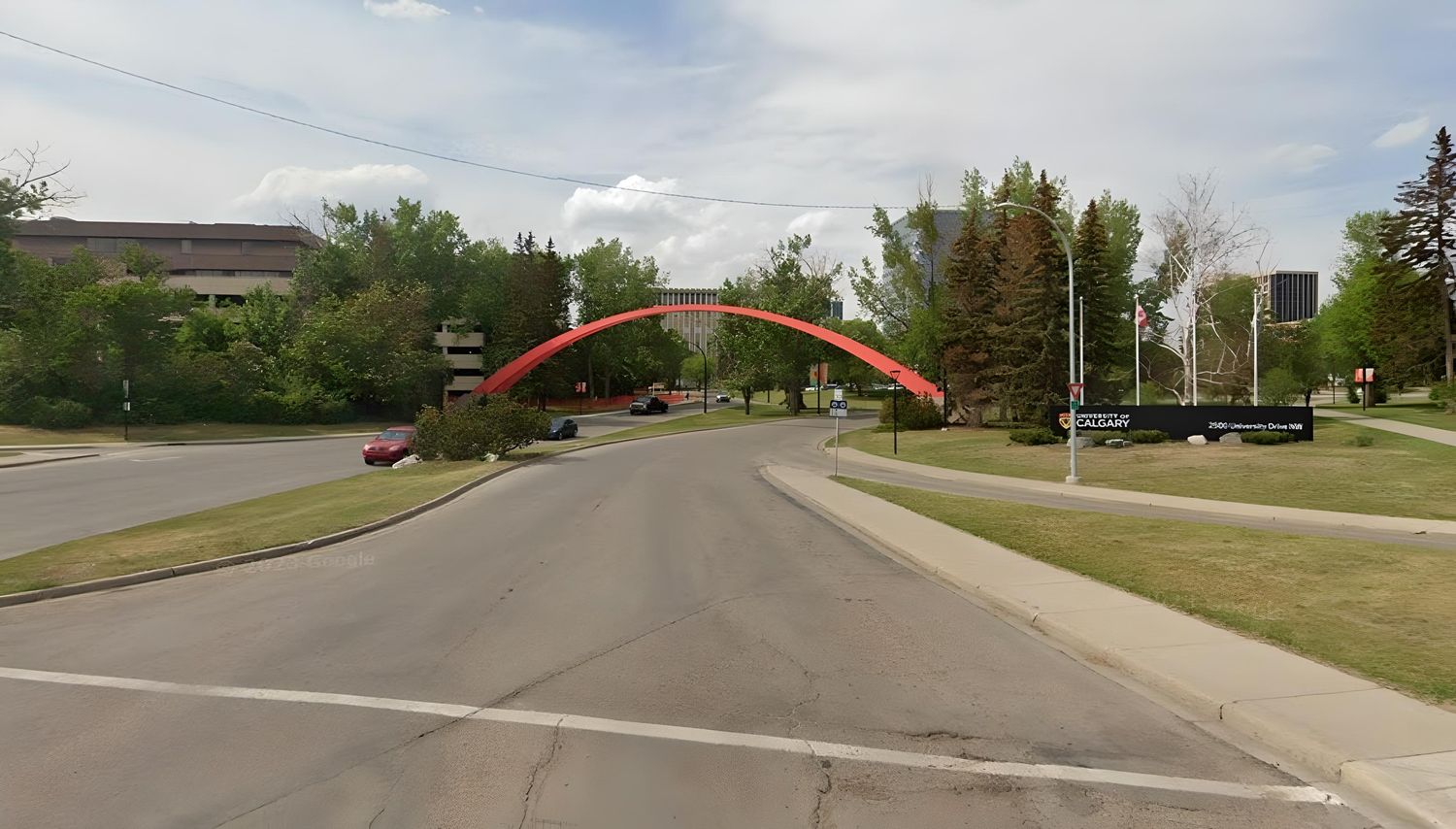 University of Calgary entrance today (Street View)